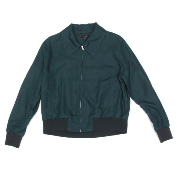 COS Mens Lightweight Zip Jacket Collared Deep Sea Blue size S - 329 - Picture 1 of 4